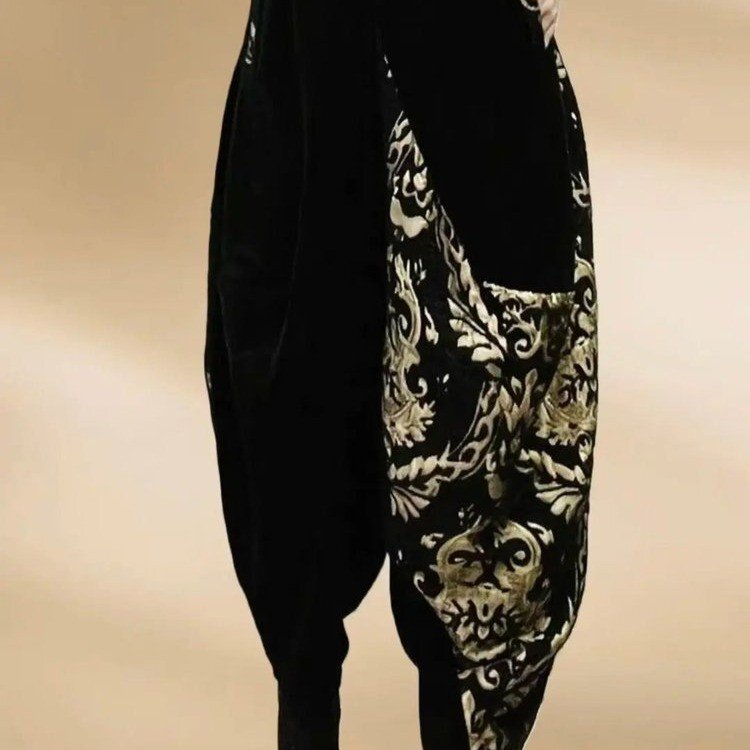 Trendy 2025 Autumn and Winter New Fashion Chinese Style Harem Pants Ethnic Style Women's Pants for Dropshipping Trendy 2025 Autumn and Winter New Fashion Chinese Style Harem Pants Ethnic Style Women's Pants for Dropshipping