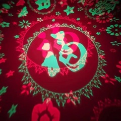 Festive Seven-Color Fortune Character Lantern for Chinese New Year, Atmosphere Lighting, Color-Changing LED Holiday Running Light, Abundant Wealth Lantern Bulb