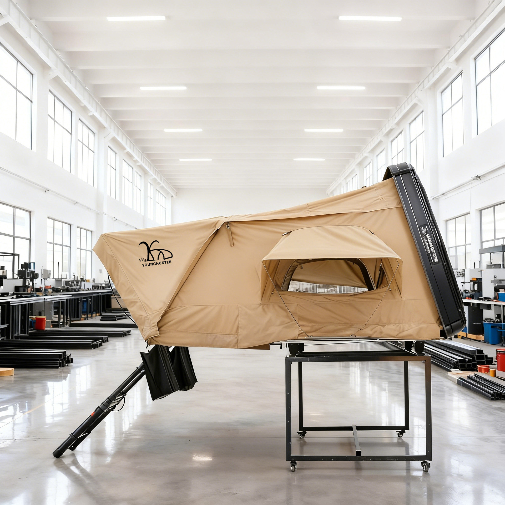 Mayorista carpa de techo de carcasa dura abierta equipo de camping al aire libre viaje autoconductor carpa de techo