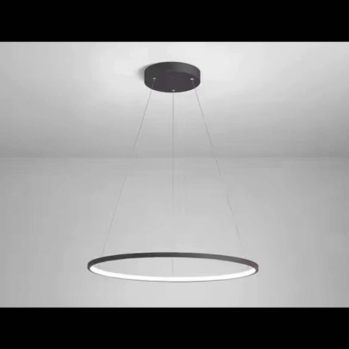 2025 atmósfera anular sala de estar lámpara de la sala de comedor círculo lámpara de la mesa moderna simple de bajo perfil lámpara de lujo ligera