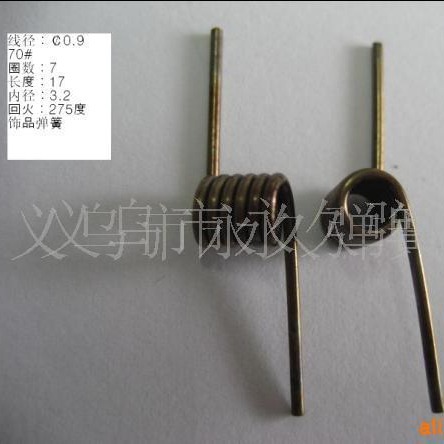 供应发夹 发爪 发夹弹簧批发弹簧扭转弹簧源头直销厂家