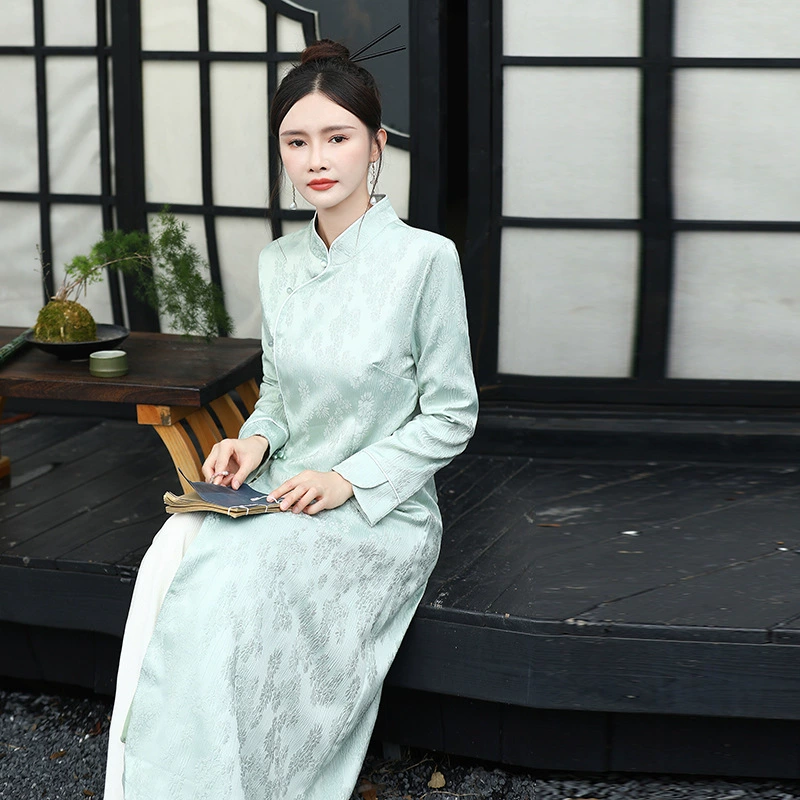 Чонсам, набор, комбинезон,Autumn Hanfu, китайский стиль