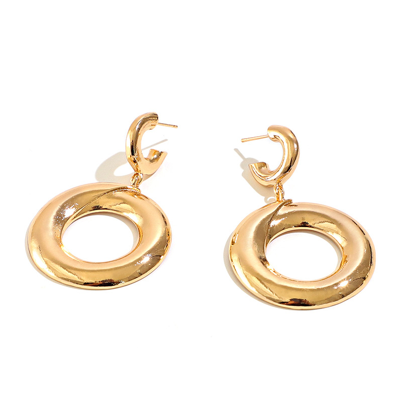 Boucles D&#39;oreilles Sauvages Simples Tempérament Boucles D&#39;oreilles Personnalité Grand Cercle display picture 4