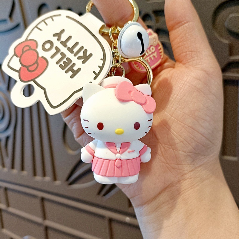 サンリオの着せ替え日記アニメのキーホルダーがかわいいkt猫の公の子のカバンのストラップの女の子のアクセサリー|undefined