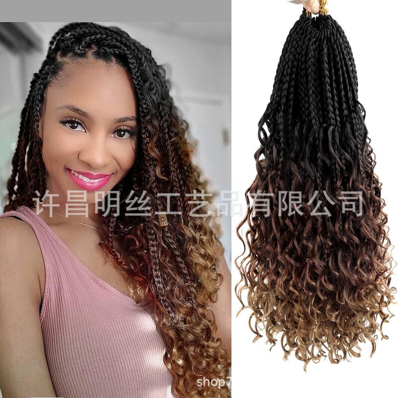 非洲热销三股飞子Box Braids braids crochet hair 三股辫钩针发|undefined
