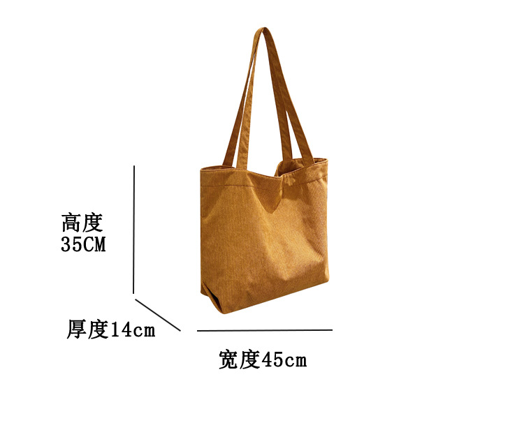 Fashion Personality Shoulder Bag New Canvas Casual Handbag Simple Fashion Bag display picture 22