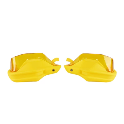 Pieces, Hand Shields, Motorcycle front windshield - yellow-handguards-extension-plates-yellow