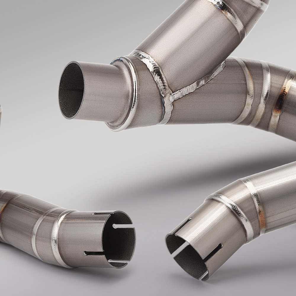 Suitable for Motorcycle Monster 950 Modification, Monster 937 Titanium Alloy Drum-Less Mid-Section Exhaust Pipe, 2021-2024