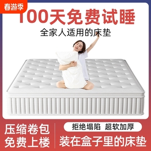 A6L Hilton Five Hotel Mattress Independent Pocket Spring Compression Roll Pack Home Bedroom Thickened Silent