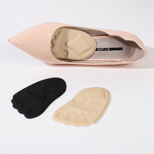New anti-slip invisible thickened sponge high-heeled shoes half size pad anti-pain foot protection comfortable breathable forefoot pad