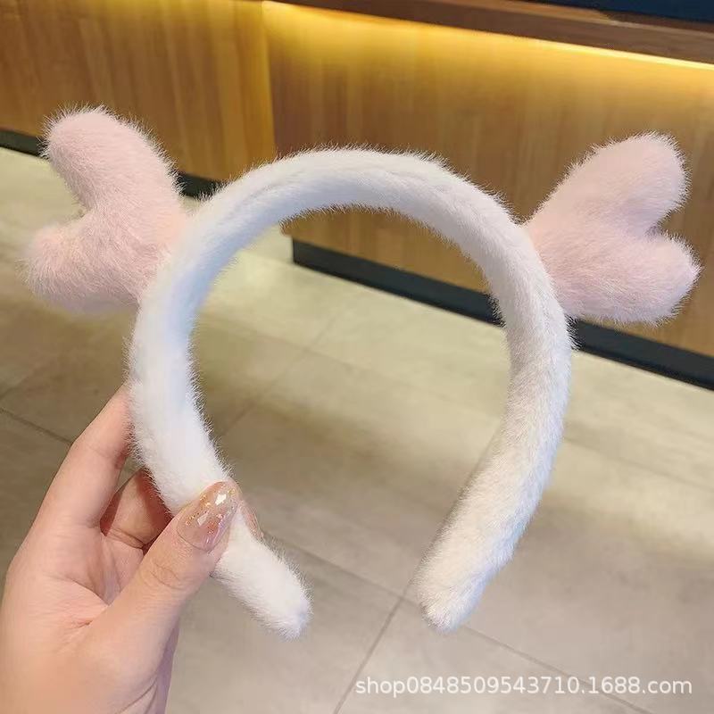 Diadema de asta-blanco