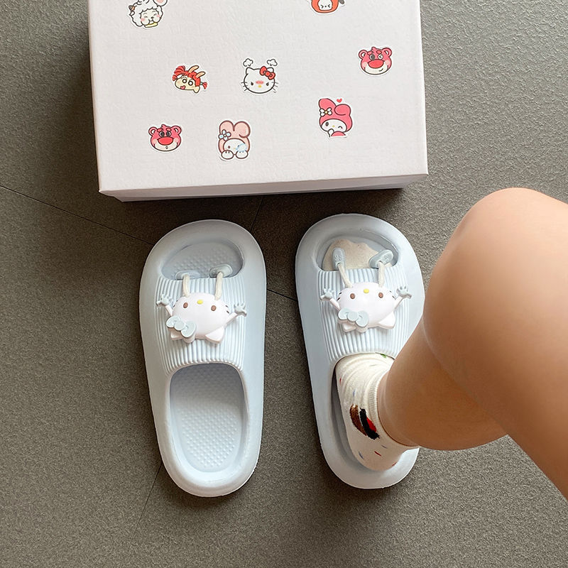 夏季新款eva防滑耐磨学生宿舍拖鞋女生轻便舒适趣味小猫一字拖鞋|undefined