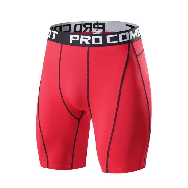 Pantalones cortos deportivos, pantalones elásticos transpirables para hombres, leggings transpirables, anti-permeación de verano, fábrica transfronteriza al por mayor
