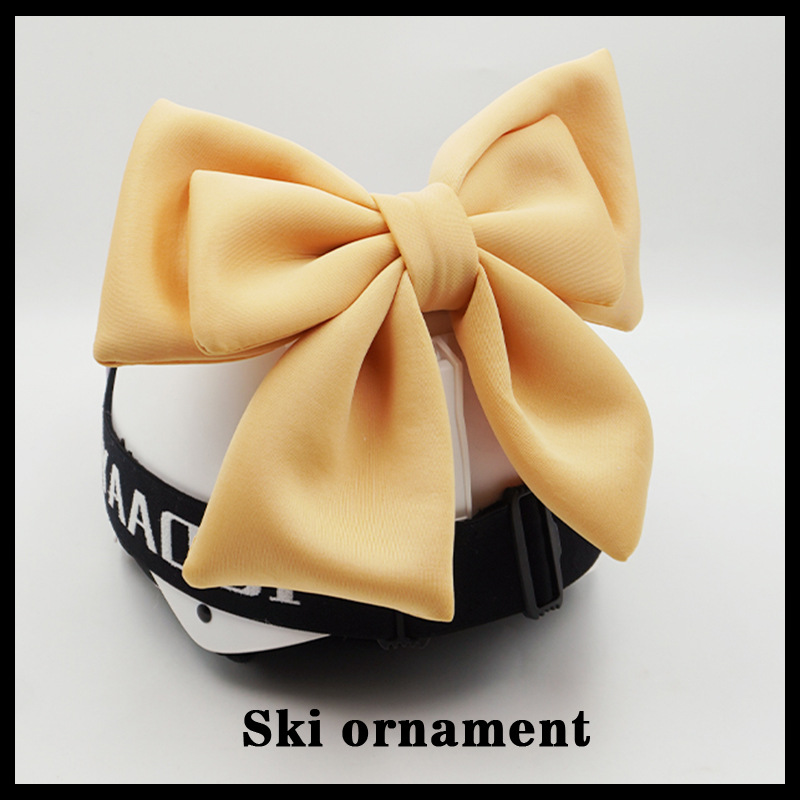 Bow Snow Helmet Motorcycle Electric Car Ski Helmet Universal Decor