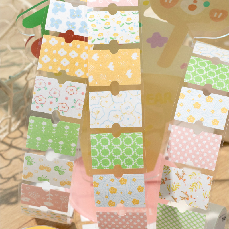 Twilight Flash Arena Etiqueta adhesiva Cinta Collage floral Literario Pintado a mano Carcasa Decoración de bricolaje Cinta de elemento retro