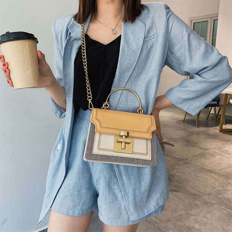 Bolso pequeño para mujeres 2024 nuevo estilo coreano estilo extranjero universal hombro de moda de cadena de bolsas de mochila portátiles