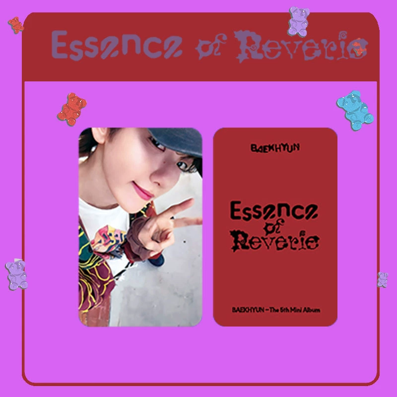 Бэкхиун Бянь BAEKHYUN MINI5 Альбом ESSENCE OF REVERIE СЕЛФИ Маленькая карточка KIWEE