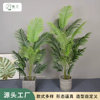 仿真绿植散尾葵客厅高级仿生落地盆栽装饰橱窗造景样板间摆件批发