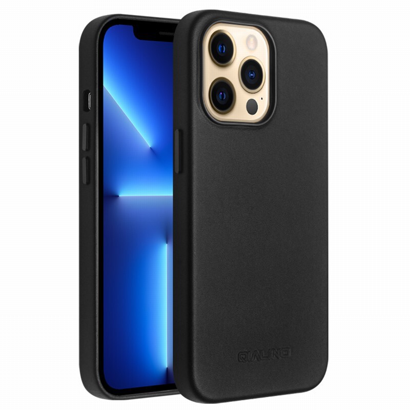 Qili Suitable for Apple iphone13pro Max Phone Case Leather Back Cover Magnetic Mini Protective Leather Case Qili Suitable for Apple iphone13pro Max Phone Case Leather Back Cover Magnetic Mini Protective Leather Case