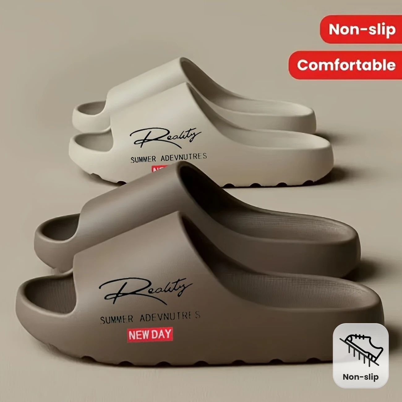 Women's Summer Cross-Over Coconut Slippers Thick Soled Non-Slip Wear-Resistant Quiet Outdoor Fashion Sandals For Couples Bathroom Use_voghion.com