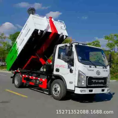 Hook-Arm Vehicle-Mounted Removable Garbage Bin, Ground-Mounted Garbage Station, Mobile Compression Garbage Container for Export