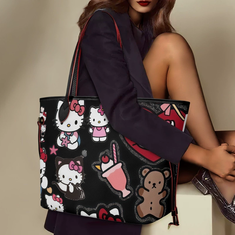 Женская сумка с принтом Hello Kitty