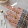 Sophisticated brand advanced design ring, simple and elegant design, high-quality style, light luxury style