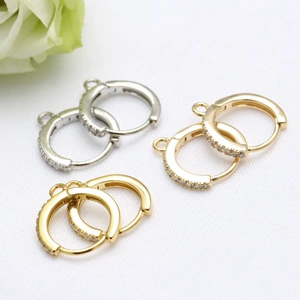 Серьги, модная инкрустация камня с цирконом ручной работы, аксессуар, 14 карат, DIY