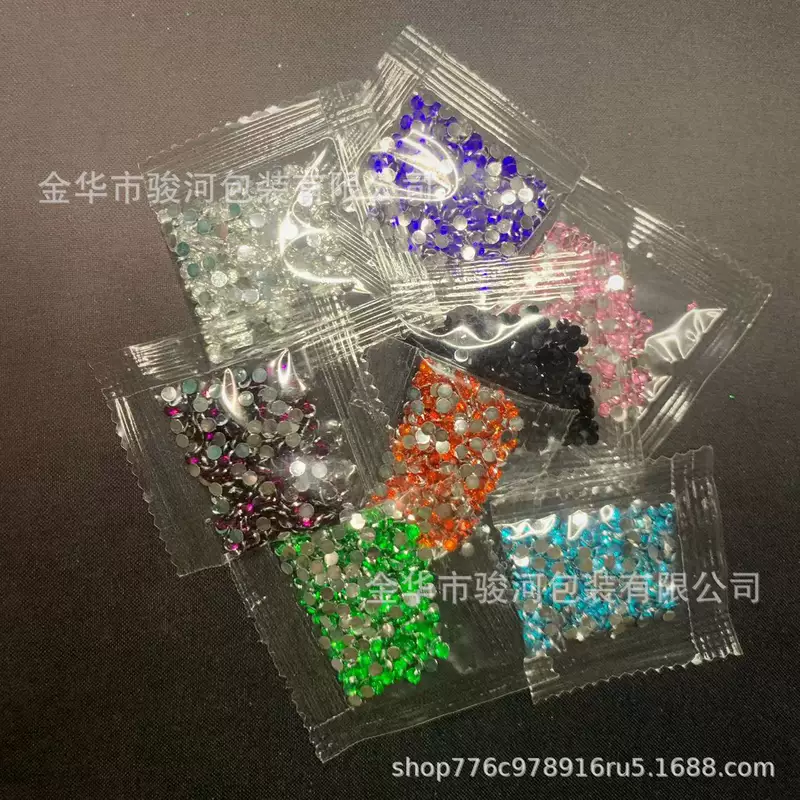Плоское основание с острым наконечником из акриловых стразов, пакет 1 г, assorted colors для ногтей и DIY