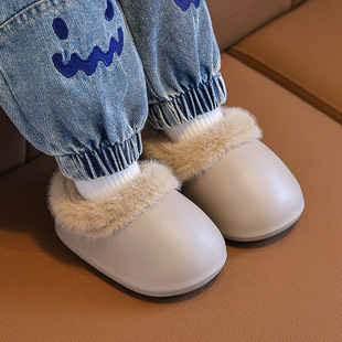 Children's Bag with Cotton Slippers EVA Waterproof Baby fleece-lined Thickened Warm Autumn and Winter Baby Wear Snow Boots