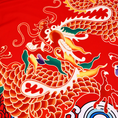 New hairdressing dragon and phoenix pattern hairdressing cloth, barber shop dyeing and perming tools, hair cutting shawl, oiled hairdressing cloth