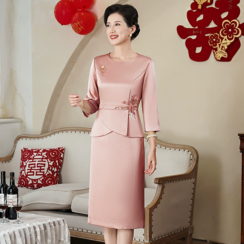 Spring wedding dress for mother, elite set, western style