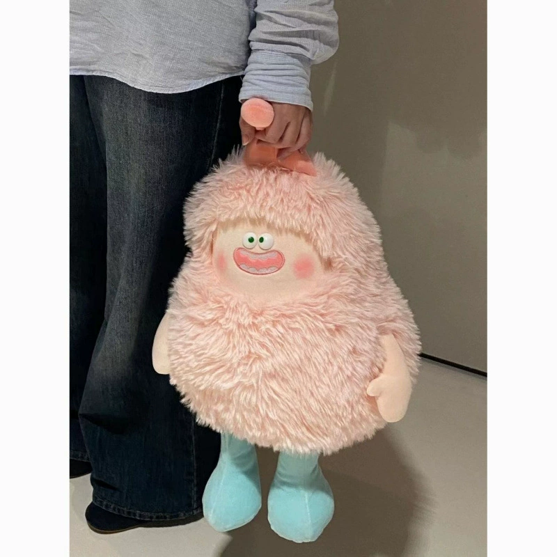 Длинношерстная кукла-монстр-дьявол, плюшевая игрушка, уродливая милая кукла, подушка для сна, милый подарок на день рождения для мужчин и женщин