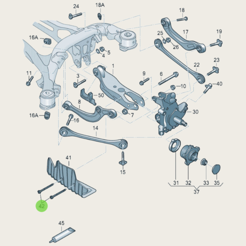 1Ed512182 80A512182 Suitable for Audi Id Series Rear Shock Absorber Fixing Pin