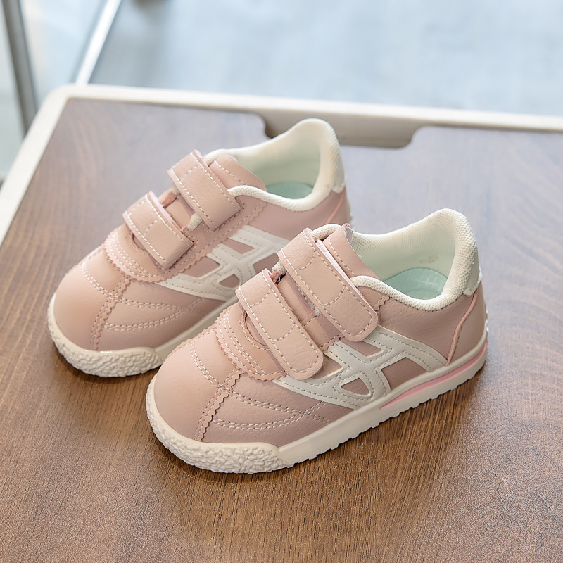 Zapatos deportivos para niños 2026 primavera nuevo niño niñas zapatos de skate para niños pequeños y medianos bebés zapatos blancos suaves zapatos Agan