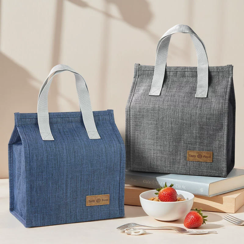 Ручная сумка для обеда в японском стиле, портативная сумка для обеда, сумка для обеда из алюминиевой пленки, студенческая портативная сумка для обеда