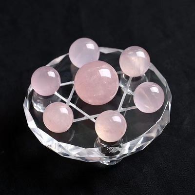 [With packaging] natural crystal ball Star of David Decoration Home Furnishing Jewelry a living room Bedside bedroom Set