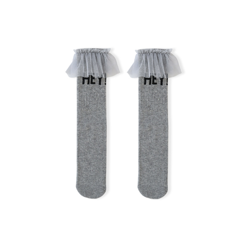 21 primavera y otoño nuevos calcetines para niños estilo universitario calcetines de media pantorrilla calcetines de bebé de alta pantorrilla calcetines de algodón peinado para niños