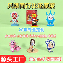 企业ip树脂盲盒公仔定制动漫二次元pvc注塑滴胶搪胶定制吉祥物