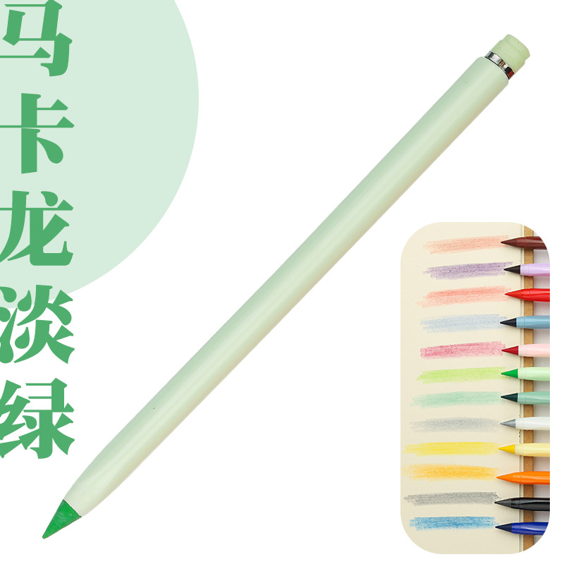 12 color eterno lápiz borrable color plomo positivo postura lápiz pluma de color de los niños no hay necesidad de cortar estudiante lápiz de pintura
