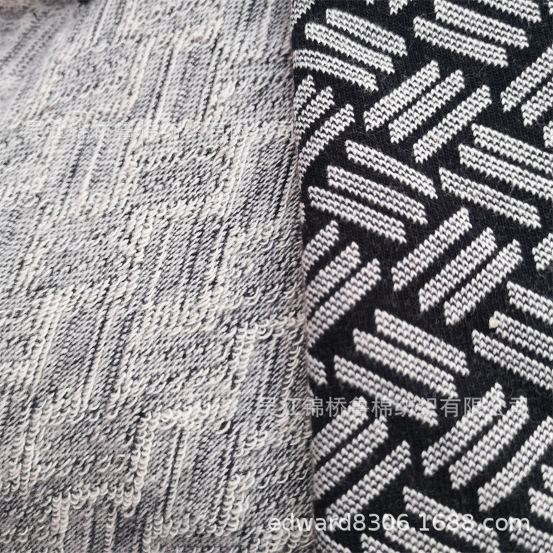 华夫格子阳离子粗针织提花卫衣布.jpg