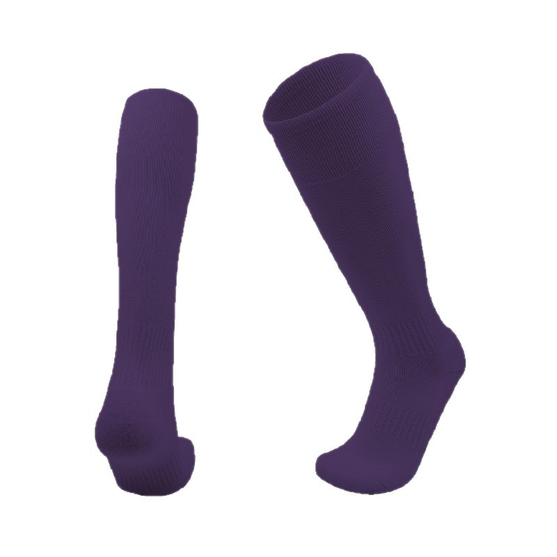 Calcetines de fútbol personalizados hasta la rodilla, de color sólido, para adultos, niños y estudiantes de primaria, calcetines deportivos con parte inferior de toalla gruesa, calcetines de béisbol