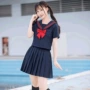 学生日系百褶裙水手服