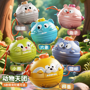 Cross-border Pet Top-to-touch Fun Simulation Fruit Battle Top-to-turn Music Hand-eye Coordination Press Toy