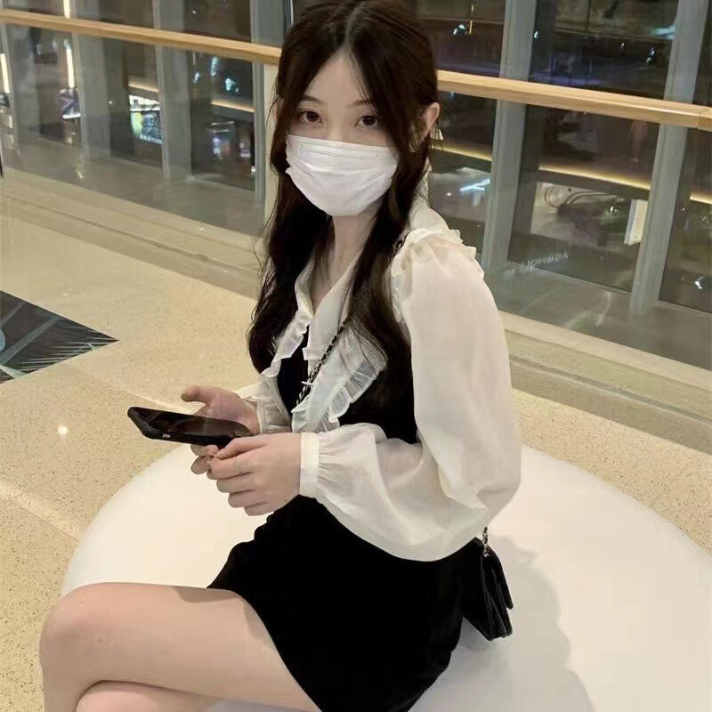 少女法式连衣裙2025早秋初恋甜美感名媛小香风娃娃领设计优雅百搭|undefined