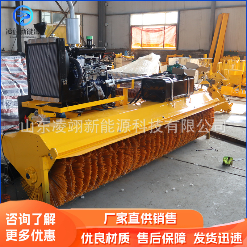 车载前置除雪刷大型扫雪刷除雪滚刷清雪设备