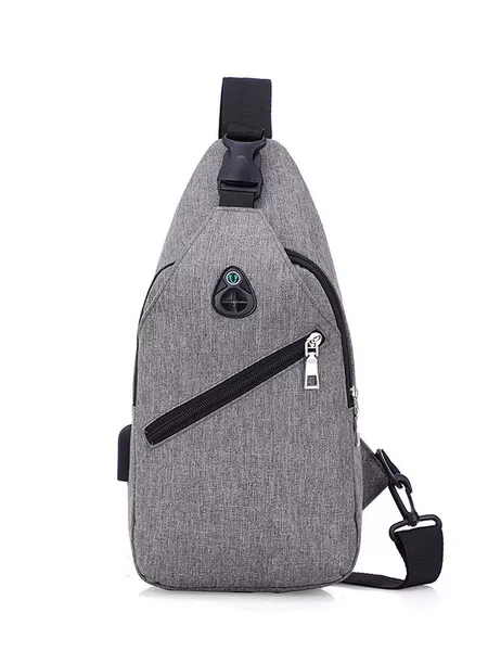 Cross-border Simple Men's Chest Bag European and American Trendy Shoulder Bag Crossbody Bag Sports Crossbody Bag Southeast Asian Casual Chest Bag