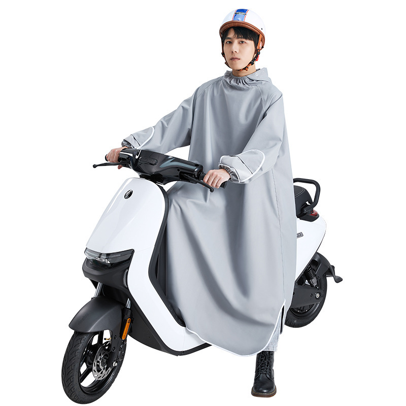 卸売オックスフォード布電気自動車ウインドブレーカースタイルオートバイレインコート袖付きメンズロング全身豪雨レインポンチョ女性用|undefined