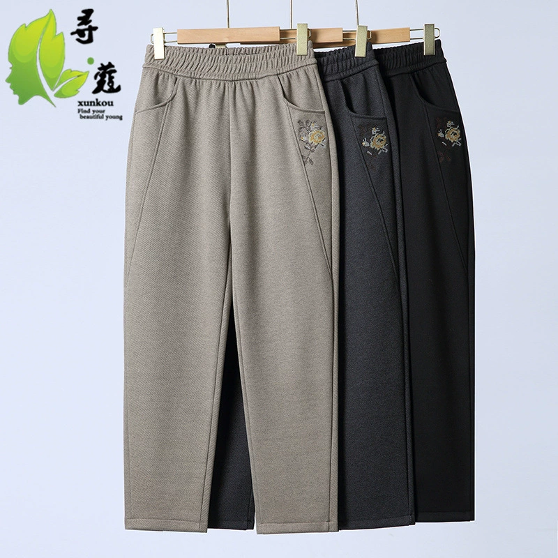2025 новые весенние женские брюки среднего возраста носить весенние платья мамы брюки повседневные брюки брюки для пожилых людей