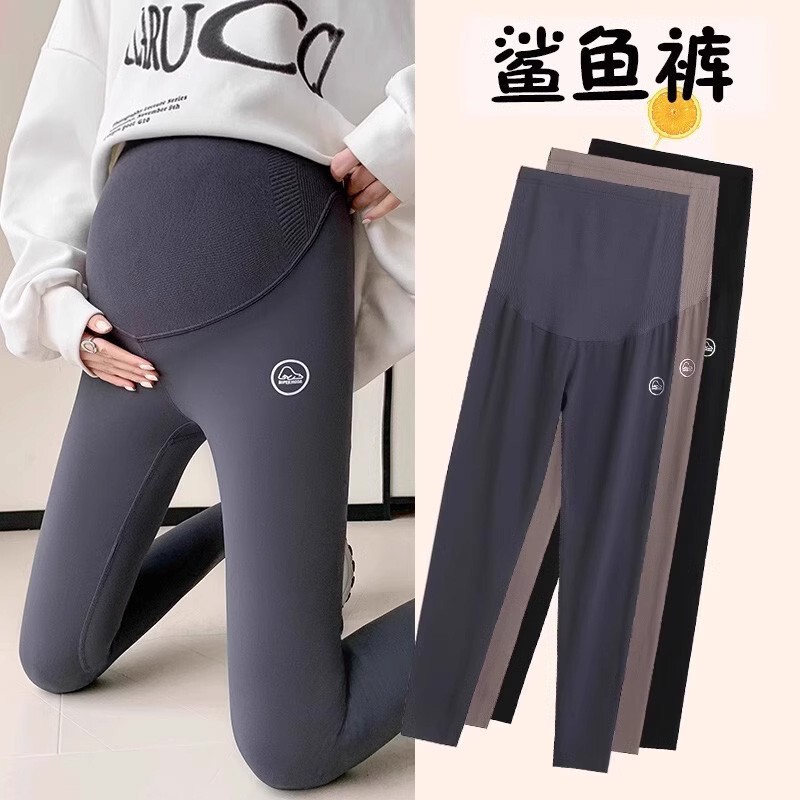 Maternity Leggings for Spring and Autumn, Large Size Shark Yoga Pants, Comfortable during Pregnancy, Won'T Squeeze the Belly or Slip Down, Maternity Wear for Autumn Maternity Leggings for Spring and Autumn, Large Size Shark Yoga Pants, Comfortable during Pregnancy, Won'T Squeeze the Belly or Slip Down, Maternity Wear for Autumn